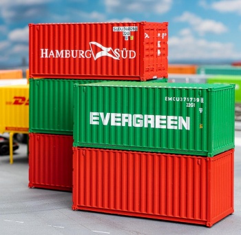 Set de 5 contenedores de 20 pies