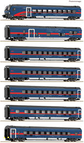 Set de coches Nightjet de los ferrocarriles federales de Austria.
