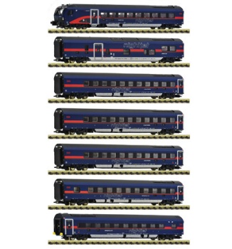 Set de coches Nightjet de 7 piezas de los ferrocarriles federales de A