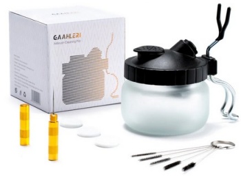 Kit limpiador de aerógrafo.