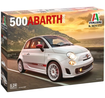 Fiat 500 Abarth, escala 1/24.