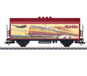 Vagón con imagen de catálogo Marklin.