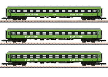 Set de tres coches pasajeros Flixtrain.