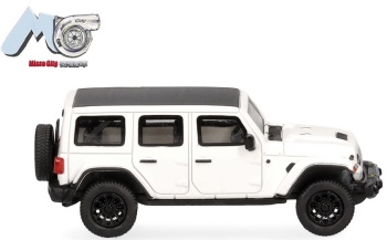 Jeep Wrangler color blanco.
