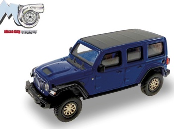 Jeep Wrangler color azul.