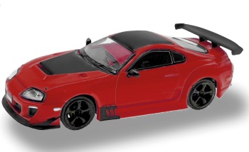 Toyota Supra color rojo.