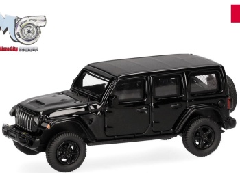 Jeep Wrangler color negro.