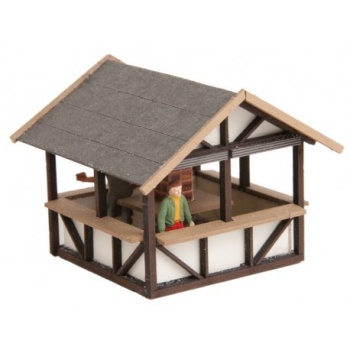 Caseta de mercado de Navidad.