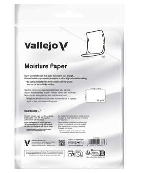 30 Hojas papel hidratante 225x145mm, 60g.