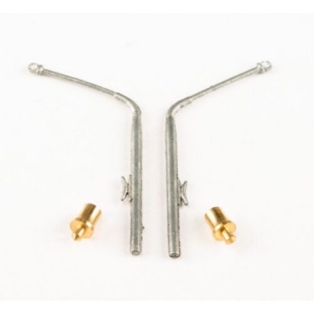 Percante metal curvo 45mm (2 unidades)