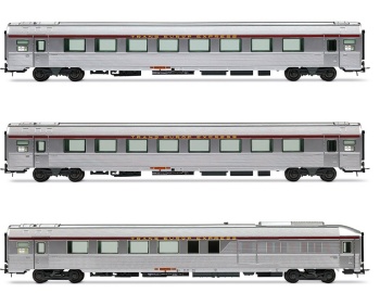 Set de tres coches pasajeros SNCF Mistral Jules Verne.