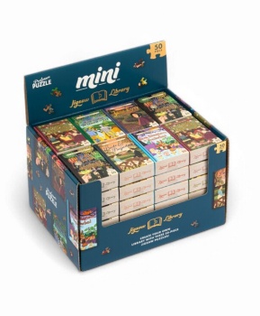 Mini puzzle de libros, 50 piezas.