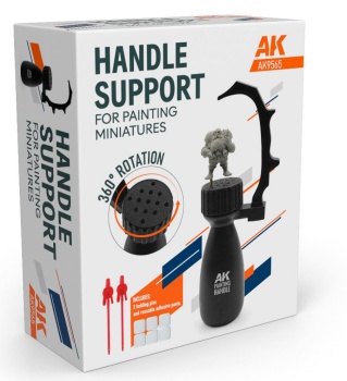 Soporte de mano para pintar miniaturas, rotación 360.