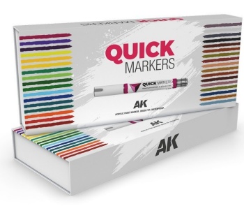 Estuche de lujo con la gama completa de los Quick Markers.