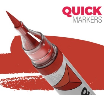 QUICK MARKERS SPACE RED.