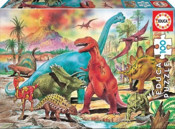 Dinosaurios, 100 piezas.