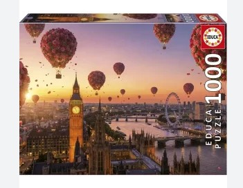 Londres en flores, 1000 piezas.