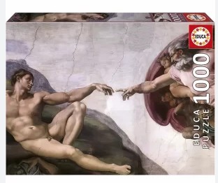 La creación de Adán, 1000 piezas.