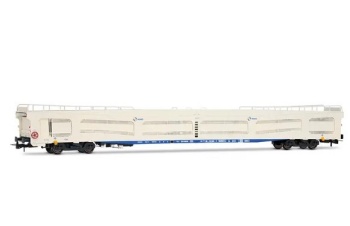 Portacoches RENFE DDMA, color blanco, época V.