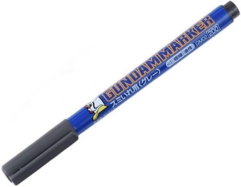 GUNDAM MARKER color negro.