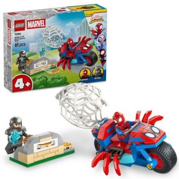 MARVEL Spidey en su moto vs Rhino.