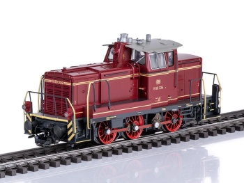 Locomotora diesel V60 de la DB, época III.