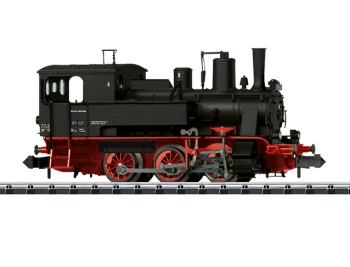 Locomotora de vapor BR89.6 DR, época III.