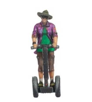 Personaje en Segway.