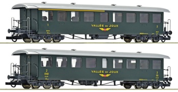 Set de dos vagones de ferrocarril del valle marino de la empresa Le Po