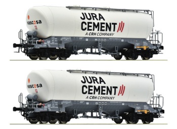 Set de dos vagones silo, Uacns, el Jura Cement/Wascosa.