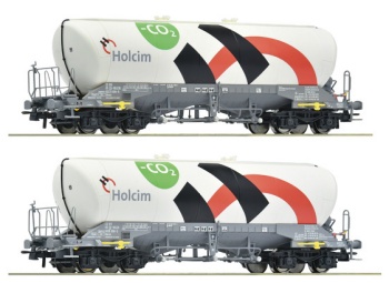 Set de dos vagones silo, Uacns, el Holcim (Co2).