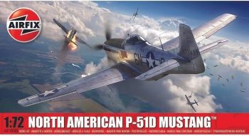 North American P-51D Mustang. Kit de plástico escala 1/72.