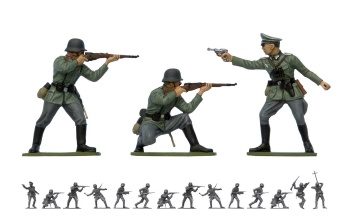 WWII German Infantry, escala 1/72.