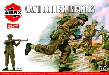 WWII British Infantry, escala 1/32.