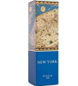 Puzzle del mapa de New York, 540 piezas.