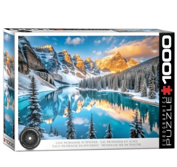 Lago Morraine en invierno.