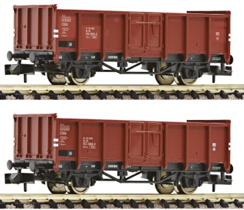 Set de dos vagones de mercancías DR, época IV.