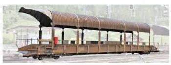 Vagón transporte de coches BLS Sdt, época VI.