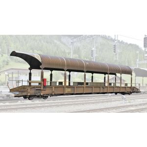 Vagón para transporte de coches BLS Sdt, época VI.