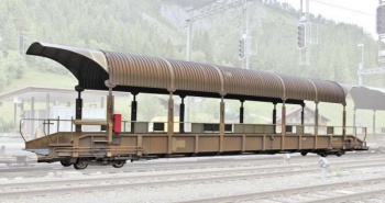 agón para transporte de coches BLS Sdt, época VI.