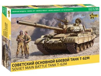 Soviet main battle tank T-62M, escala 1/35.