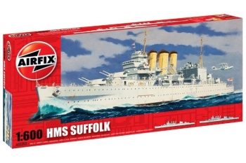 HMS Suffolk, kit de plástico escala 1/600.