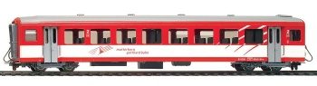 Coche pasajeros MGB B2283 Matterhorn Gotthard bahn.