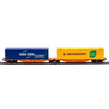 Vagón portacontenedores WASCOSA.