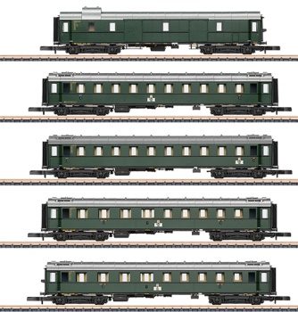 Set de 5 coches de pasajeros de la DB.