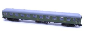 Coche literas BBL-8200 verde UIC, época IV.