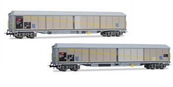 Set de dos vagones de 4 ejes SBB Typ Hails, época V.