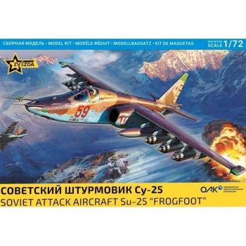 Soviet attack aircraft Su-25 Frogfoot, escala 1/72.