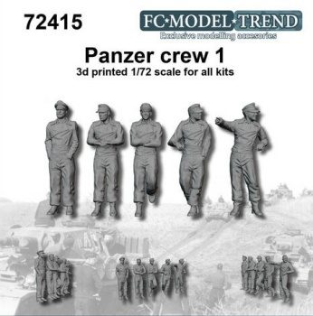 Panzer crew set 1, escala 1/72.
