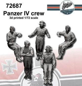 Panzer IV crew, escala 1/72.